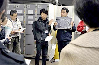 千住大橋駅 佐々木さんによるショートレクチャー 千住大橋駅 佐々木さんによるショートレクチャー