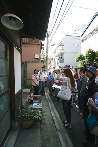 昭和初期に建てられた助産院であった舟橋家。 昭和初期に建てられた助産院であった舟橋家。